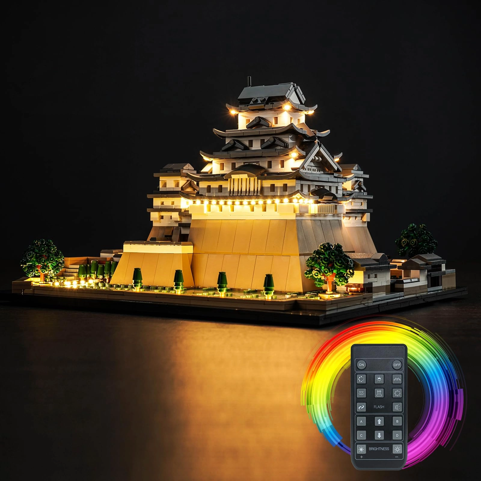 BrickBling 21060 Himeji Castle Lighting Kit - Remote Control LED