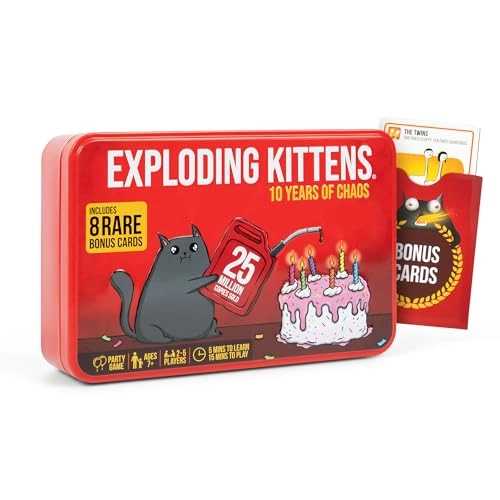 Exploding Kittens: 10th Anniversary Collectible Tin - New Edition