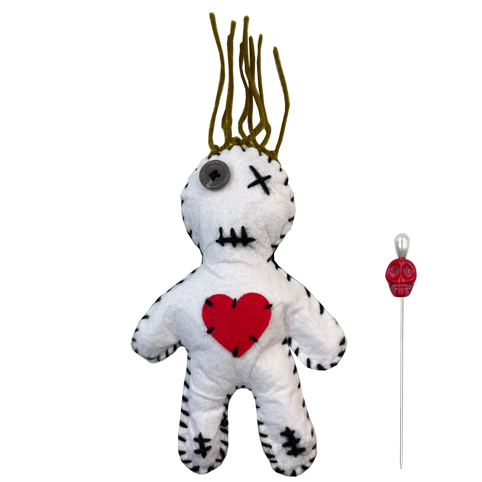 Stich-Witch Peace & Harmony Poppet - 6.2" Ginger Hair Voodoo Doll
