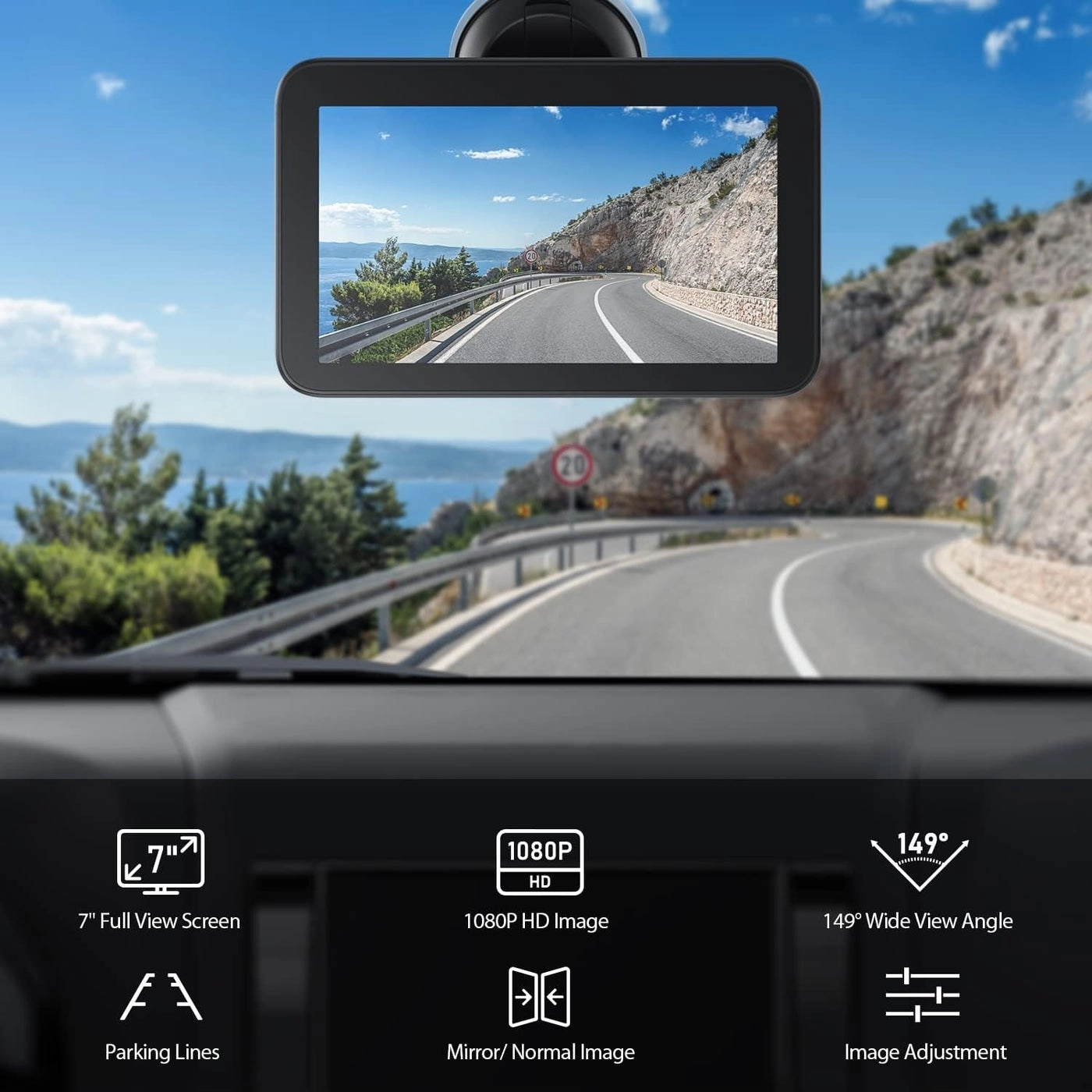 Wired Backup Camera - Night Vision Wired 1080P