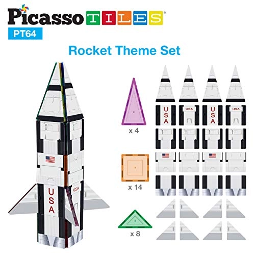 Magnetic Tiles - Rocket 64pcs