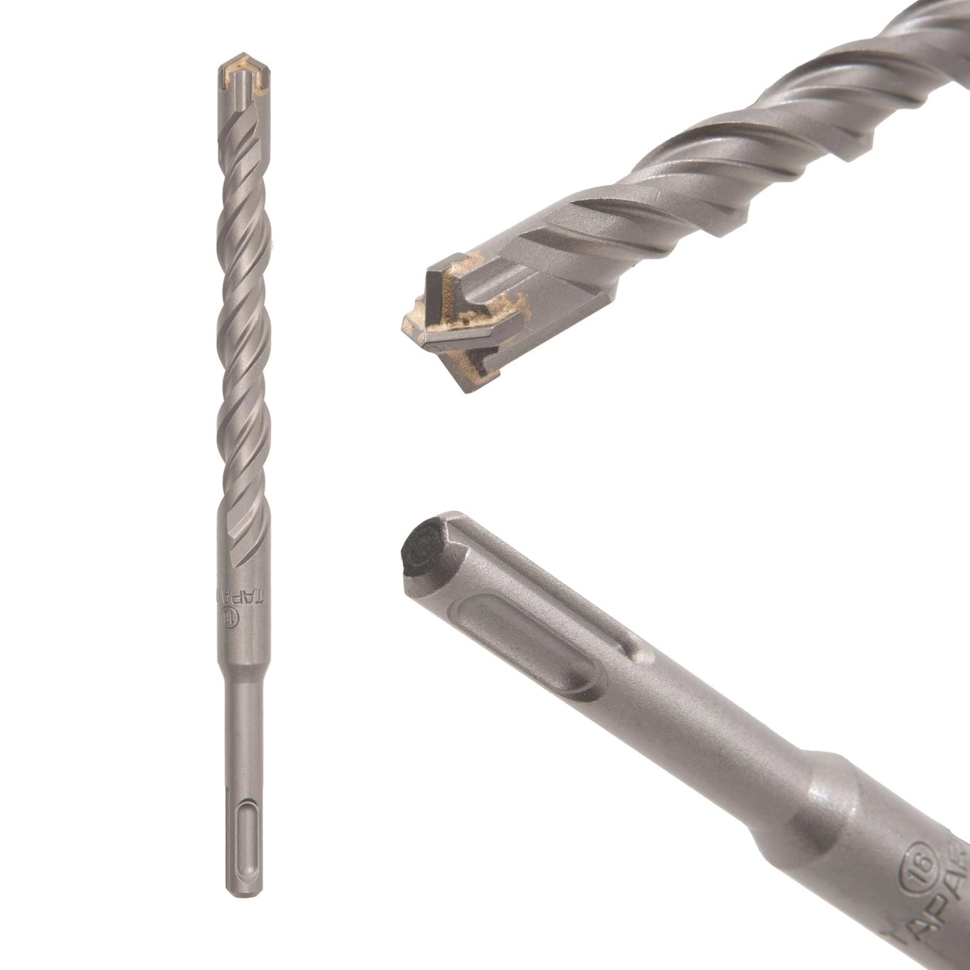 Cross Point Tip SDS Plus Hammer Drill Bit - Alloy Steel 16 mm