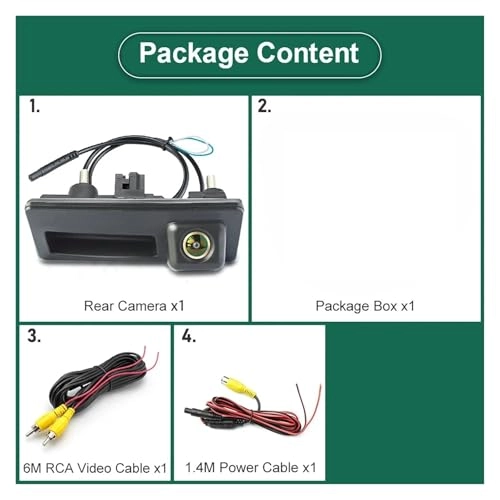 Tailgate Handle Backup Reverse Camera - Night vision RCA 1920*1080