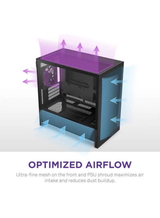 H3 Flow - Tempered Glass Side Panel Micro-ATX