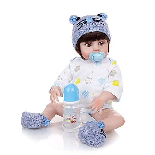 Reborn Baby Doll - 19 Inch Vinyl Yellow Dress Ages 3+