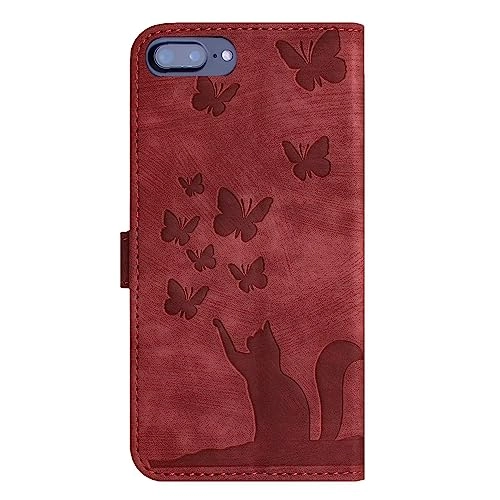 Flip Phone Cover Wallet Protective Case for iPhone 7 Plus/8 Plus - PU Leather