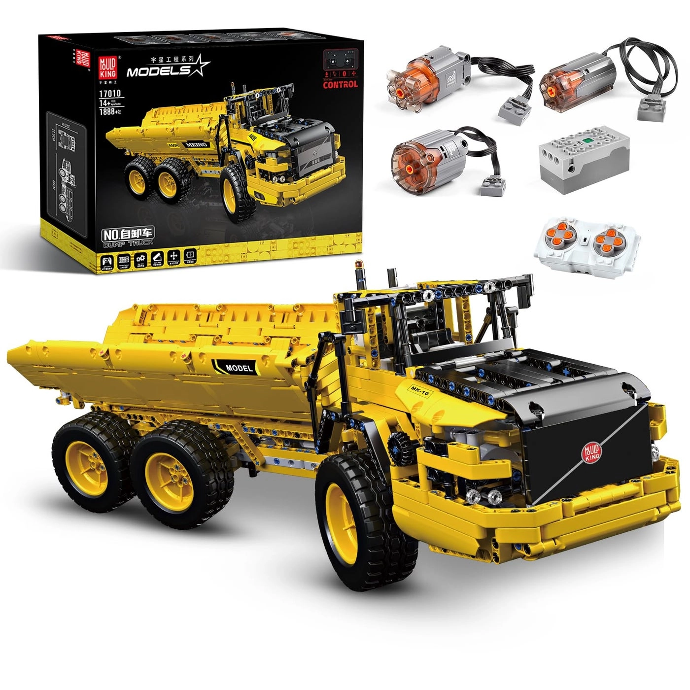 mould king 17010 Engineering Dump Truck - 1888 pcs