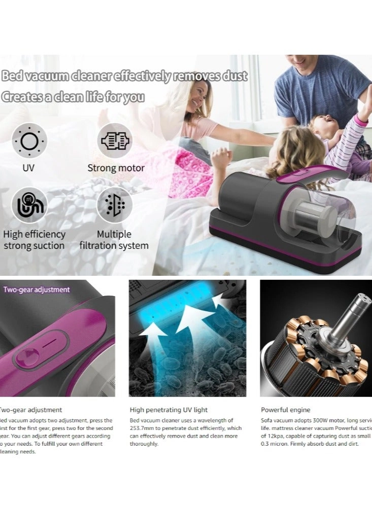 Dust Mite Vacuum - 10000 Pa UV-C Sterilization