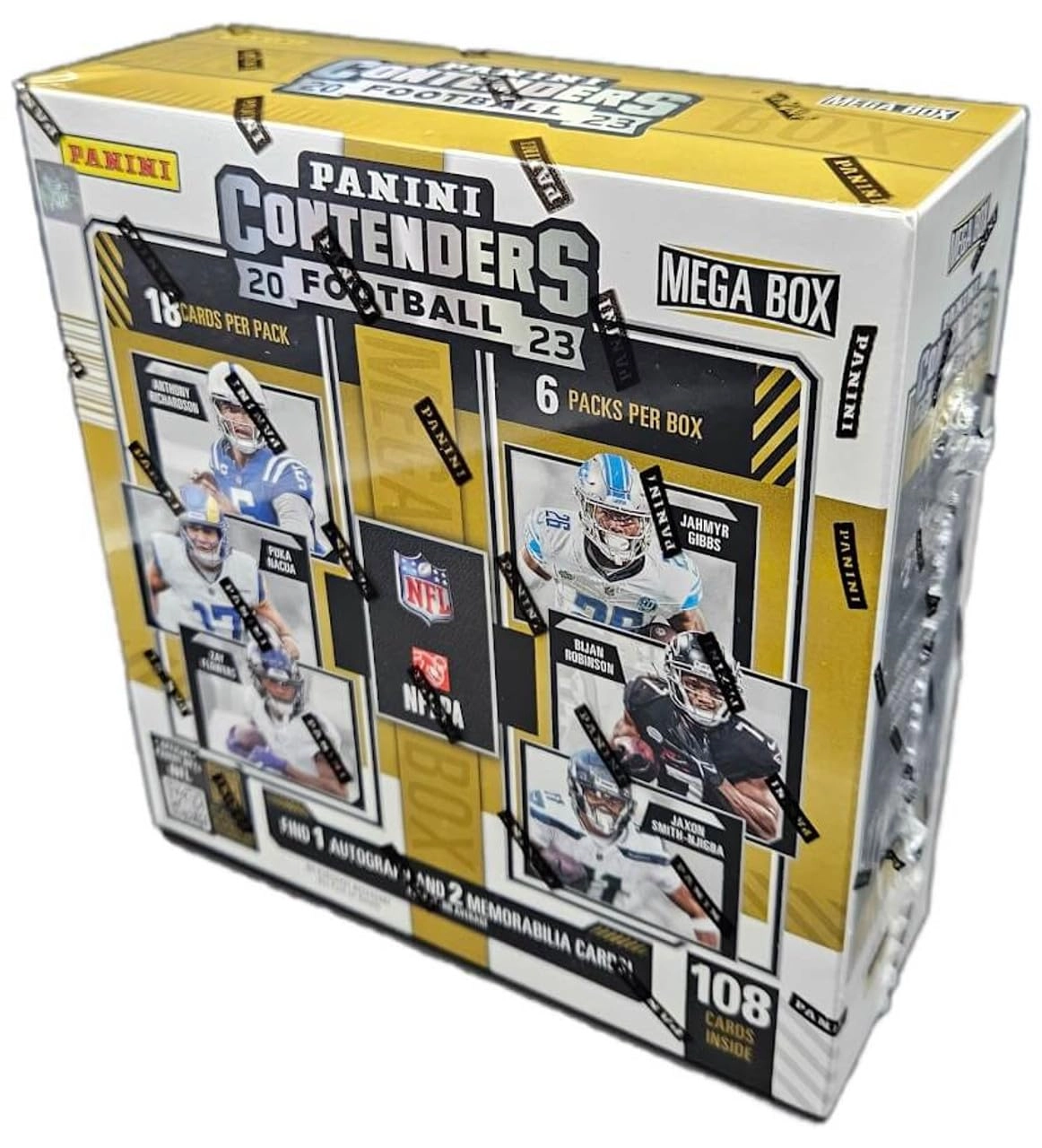 2023 Contenders Football Mega Trading Card Box - 108 pcs