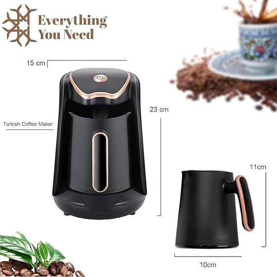 Turkish coffee Maker - 250ml 5 Cups Automatic Power-Off