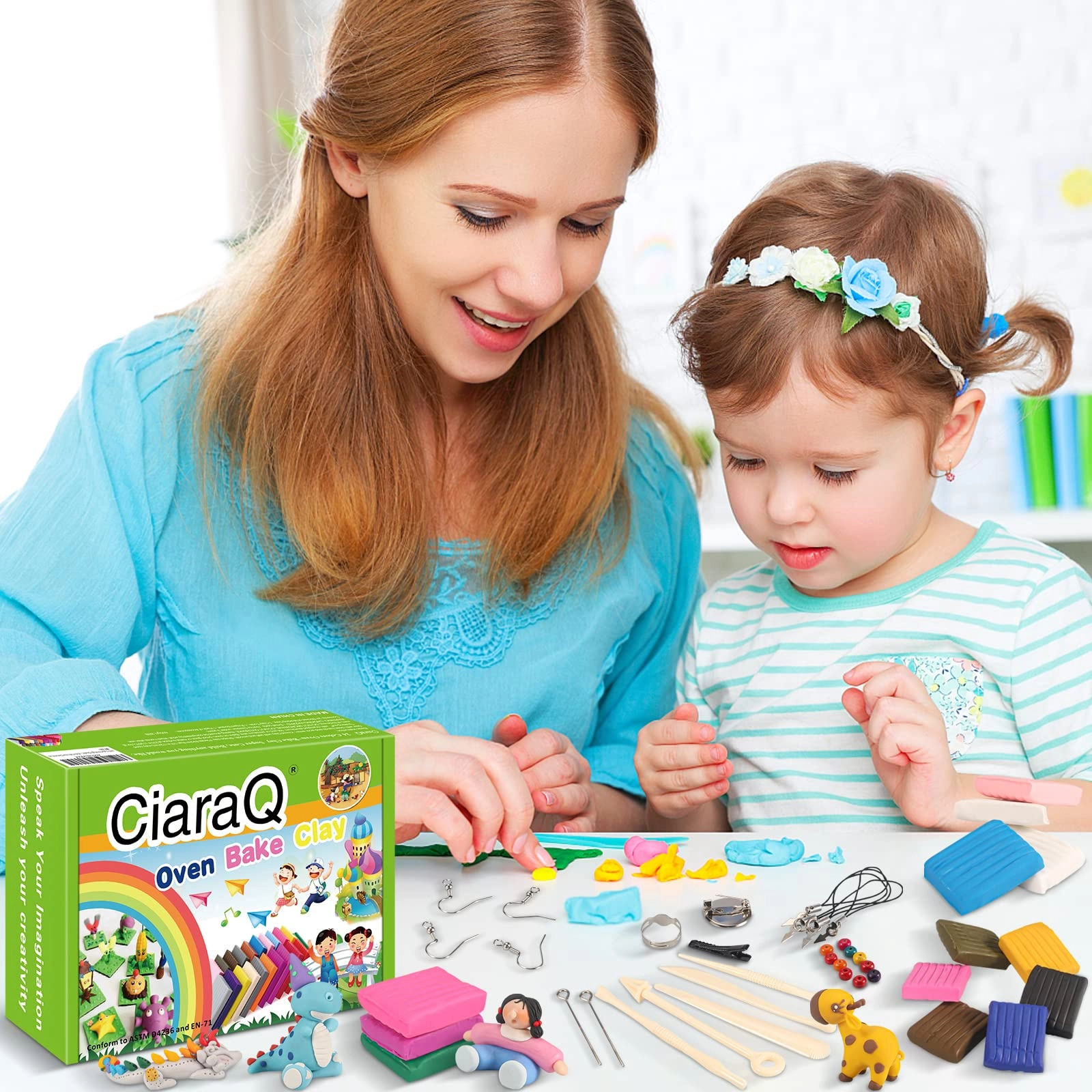 Polymer Clay Starter Kit - 545g 24 pcs.