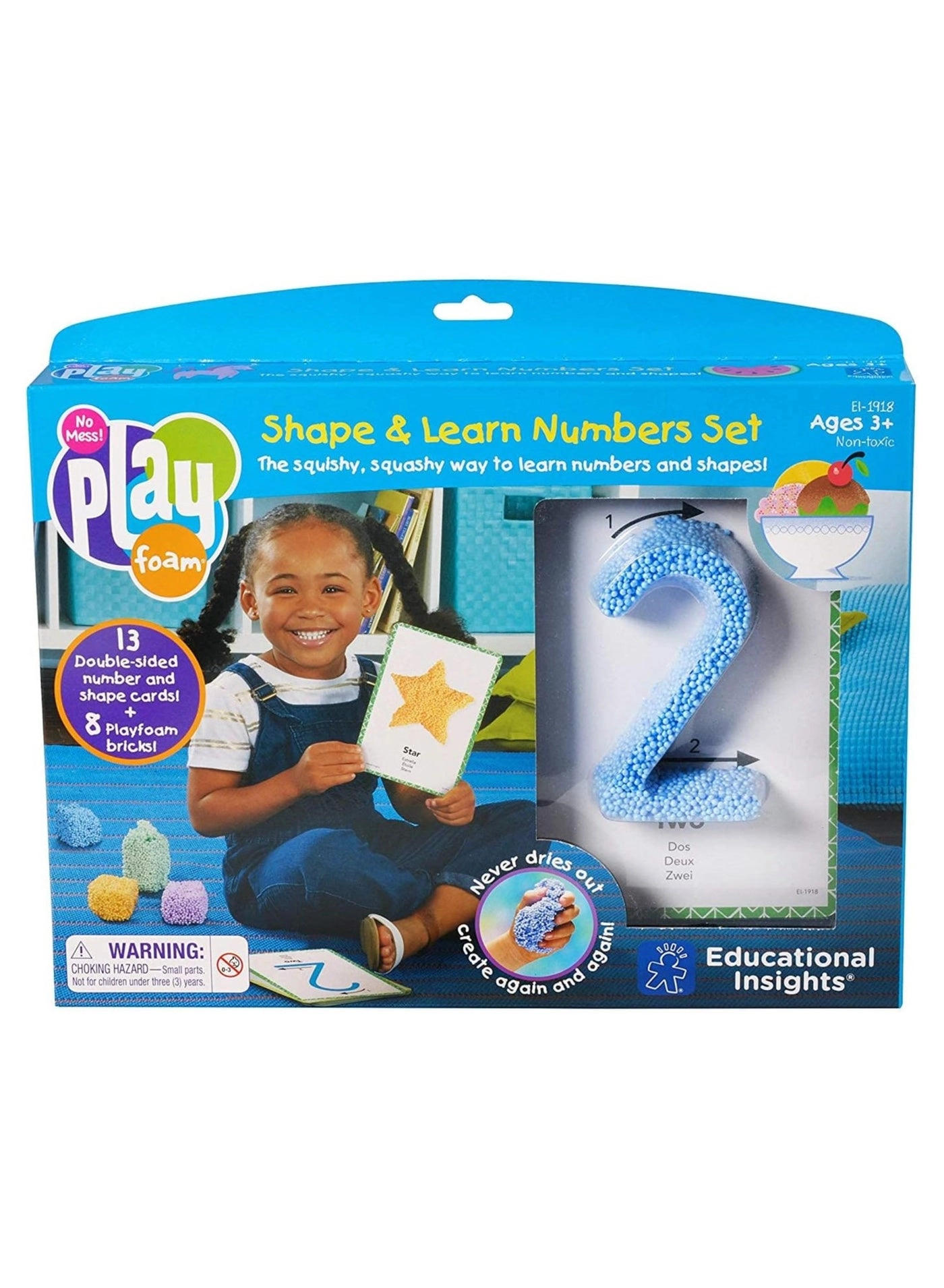 Playfoam Shape & Learn Numbers - 3+ Years