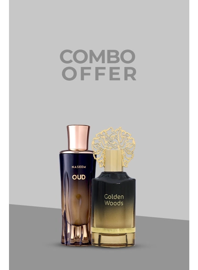 Naseem Oud - Eau de Parfum 80ml + Golden Woods - Eau de Parfum 55ml