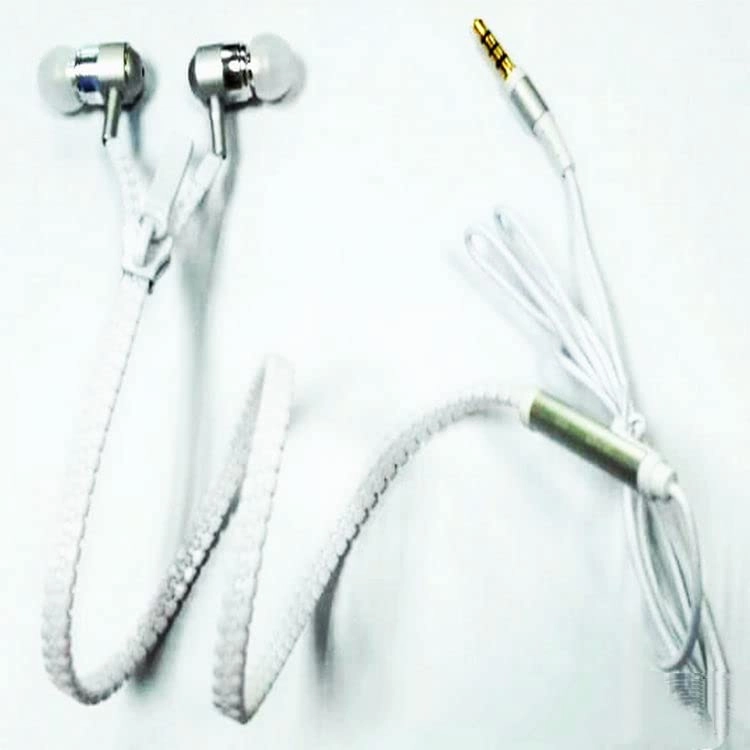 Zipper Earphone for Universal - 3.5mm 1.2m Microphone