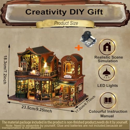 Magic House - 3D Mini Dollhouse Musical Movement