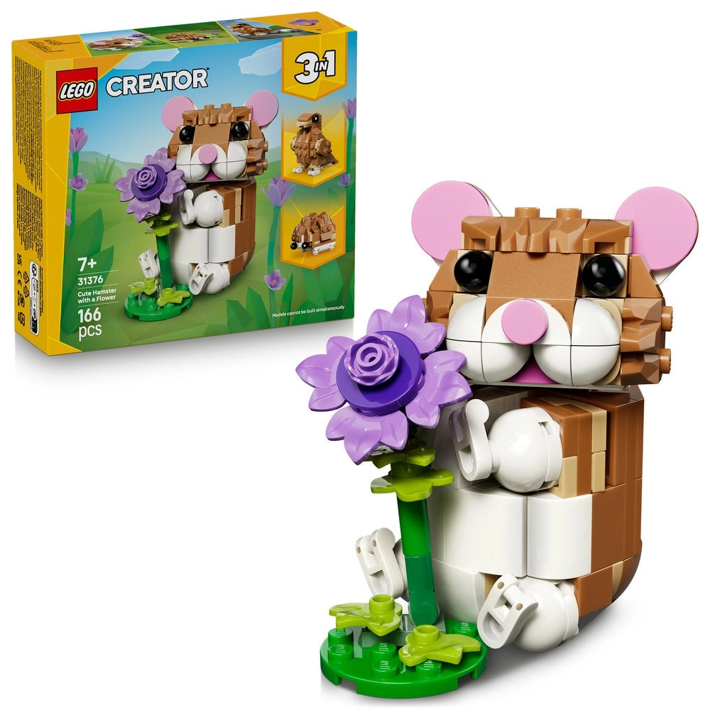 LEGO Cute Hamster with a Flower (31376) - 3in1