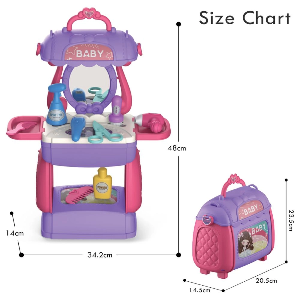 Role Play Beautician Toy Set Satchel - 21 pcs (SBF-LS_RPST_HSPU)