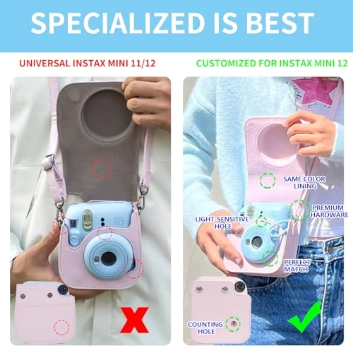 Accessories Kit for Fujifilm Instax Mini 12 Instant Camera - Lilac Purple