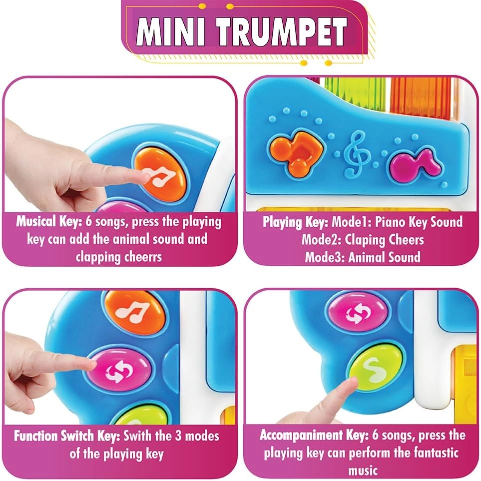 Mini Trumpet - more than 10 songs Suitable for 18 months & above