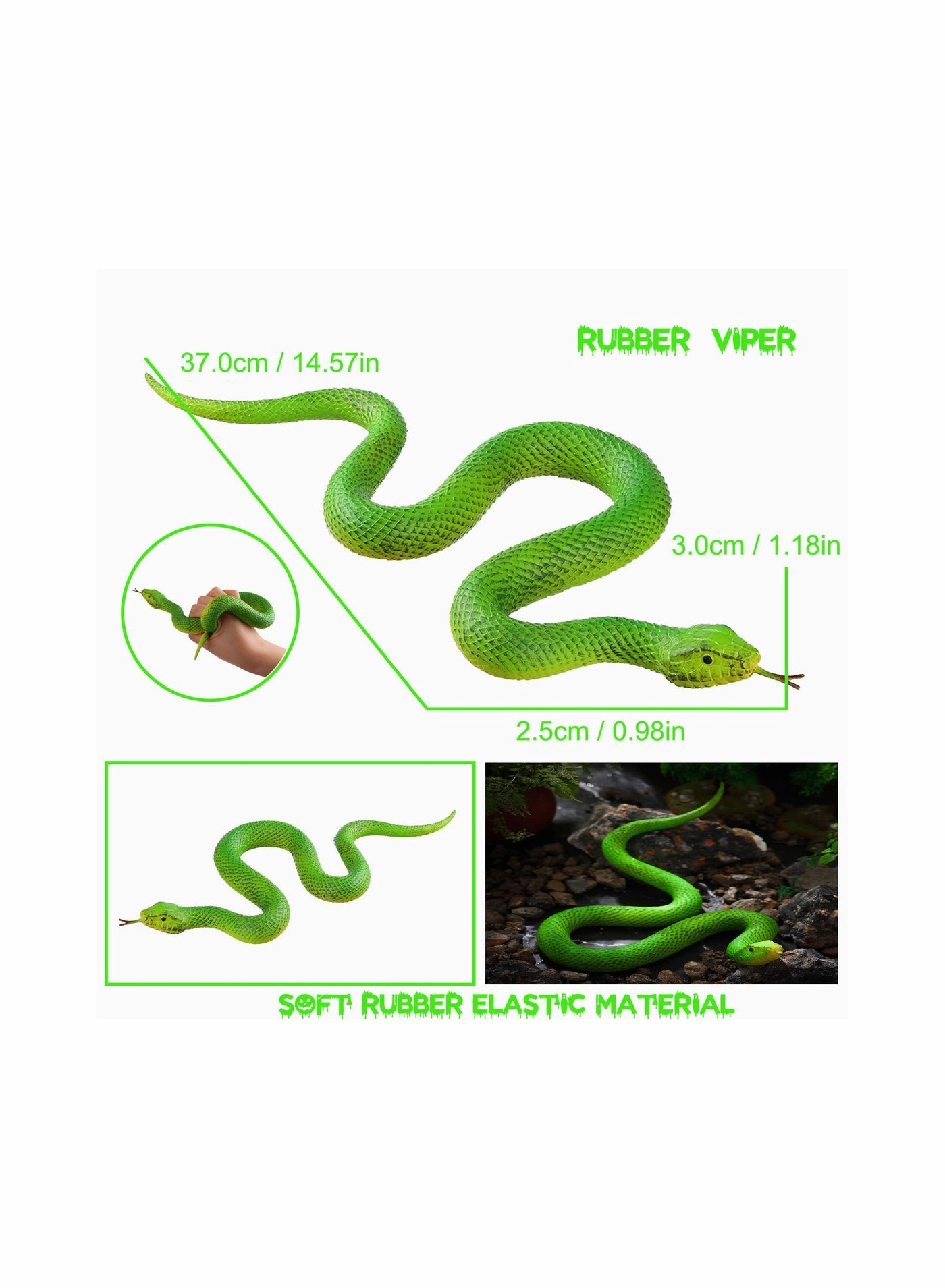 Realistic Snake Model - Python 2 pcs