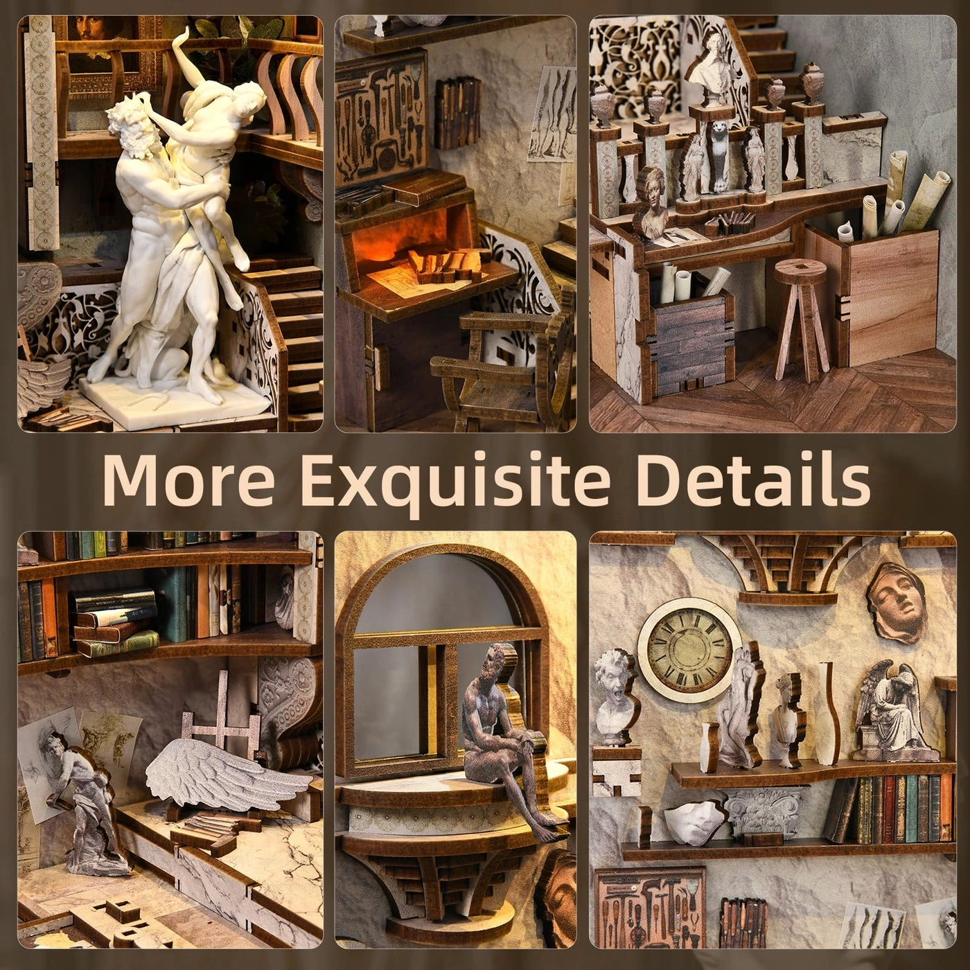 Book Nook Kit - DIY 3D Wooden LED