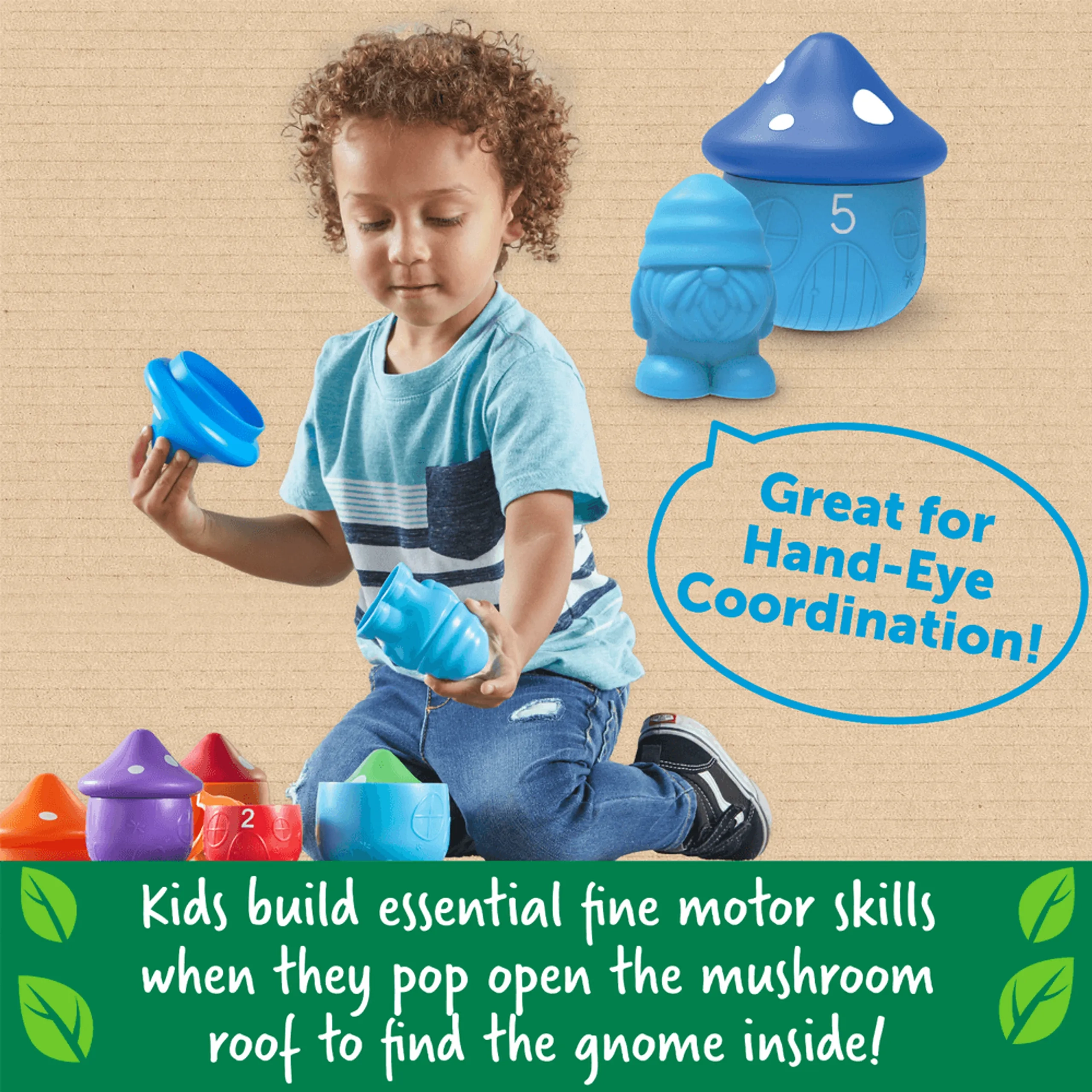 Peekaboo Gnome Homes - 18 months 10 Pcs