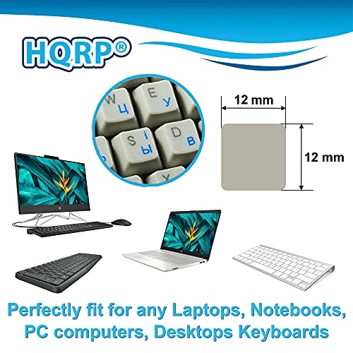 Cyrillic alphabet Russian/Ukrainian Laminated Keyboard Stickers