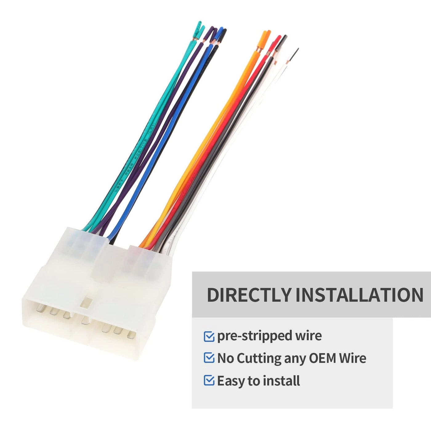 Car Radio Stereo Wiring Harness - Select 1985-1997 Geo Metro Prizm Isuzu Trooper