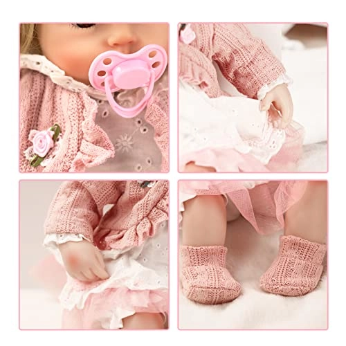Reborn Baby Doll - 16" Silicone Vinyl Girl Ages 3+ Gift Set