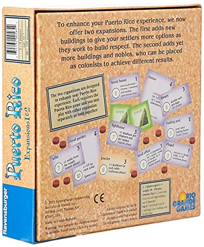 Puerto Rico Expansion 1 - New Buildings + Puerto Rico Expansion 2 - Nobles