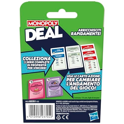 Monopoly Deal - Card Game (Italian)