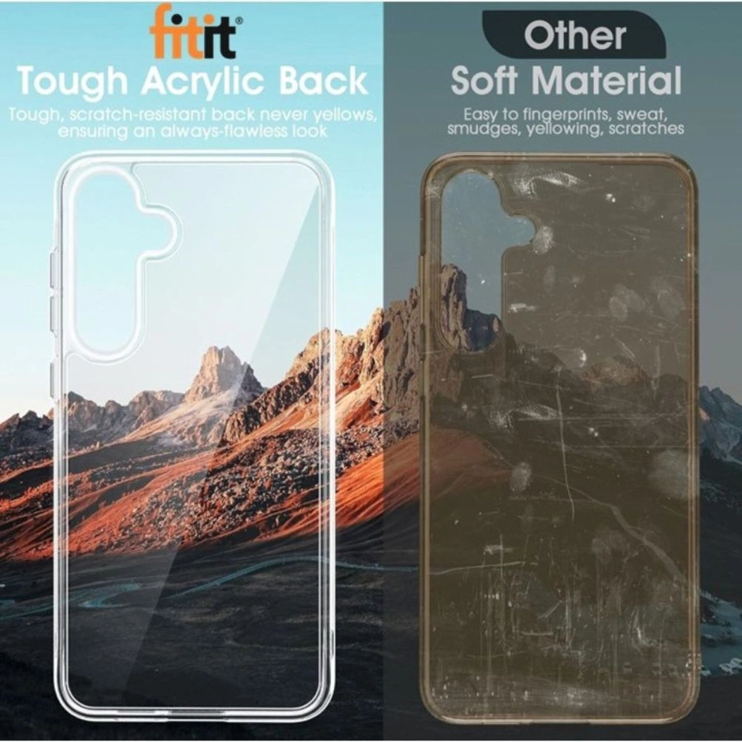 Clear Case Slim Transparent Shockproof Cover for Samsung Galaxy S24 Plus