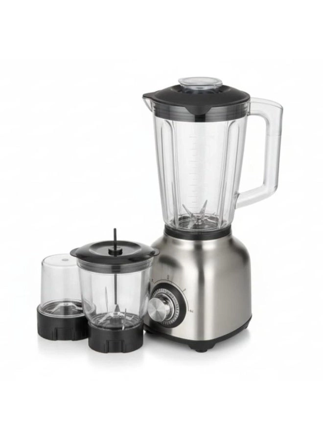 Tradeo 3-in-1 Multi-Speed Stainless Steel Blender & Grinder System - 1200W