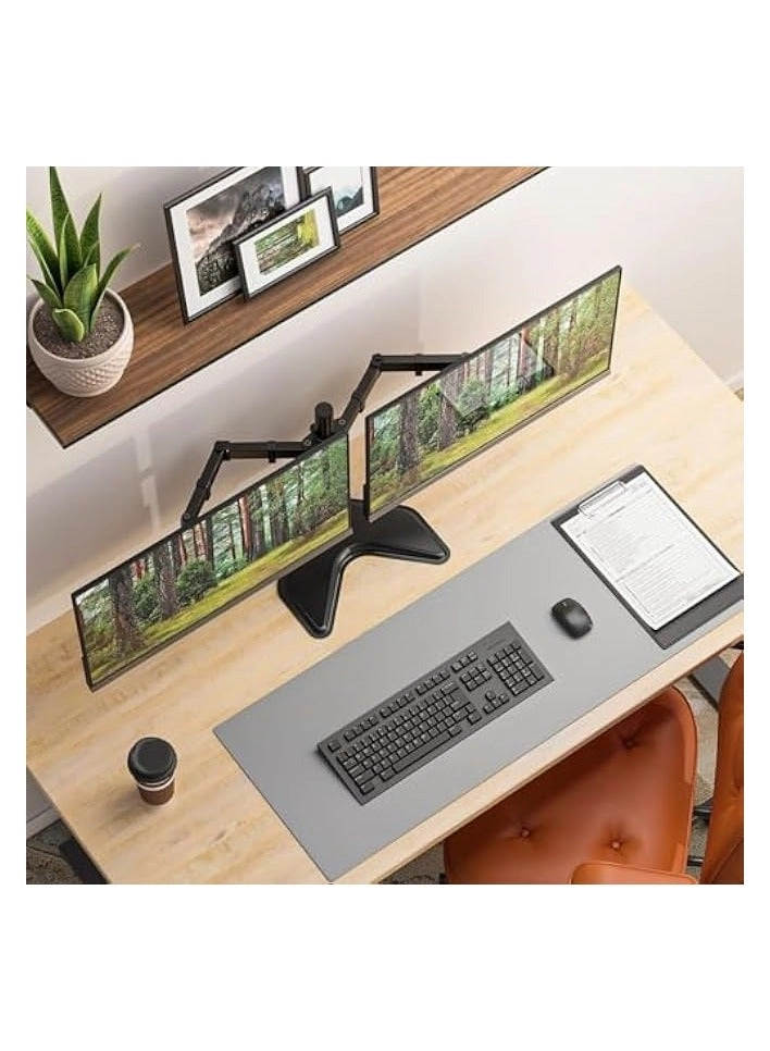 Dual LCD Monitor Desk Mount Stand - 2 27in