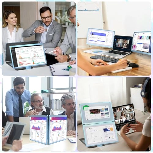 Laptop Screen Monitor Extender - S6 Blue 15.6 Inches 1920x1080