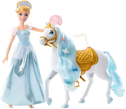 Cinderella Doll - Blue + Horse - Removable Saddle Ages 36+