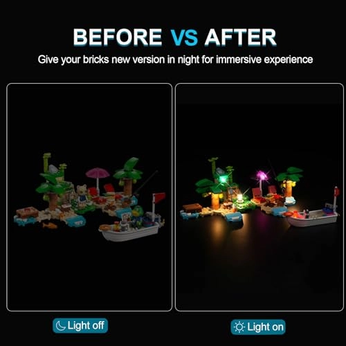LED Lighting Kit for LEGO Animal Crossing Kapp’n’s Island Boat Tour 77048 - Plastic 1