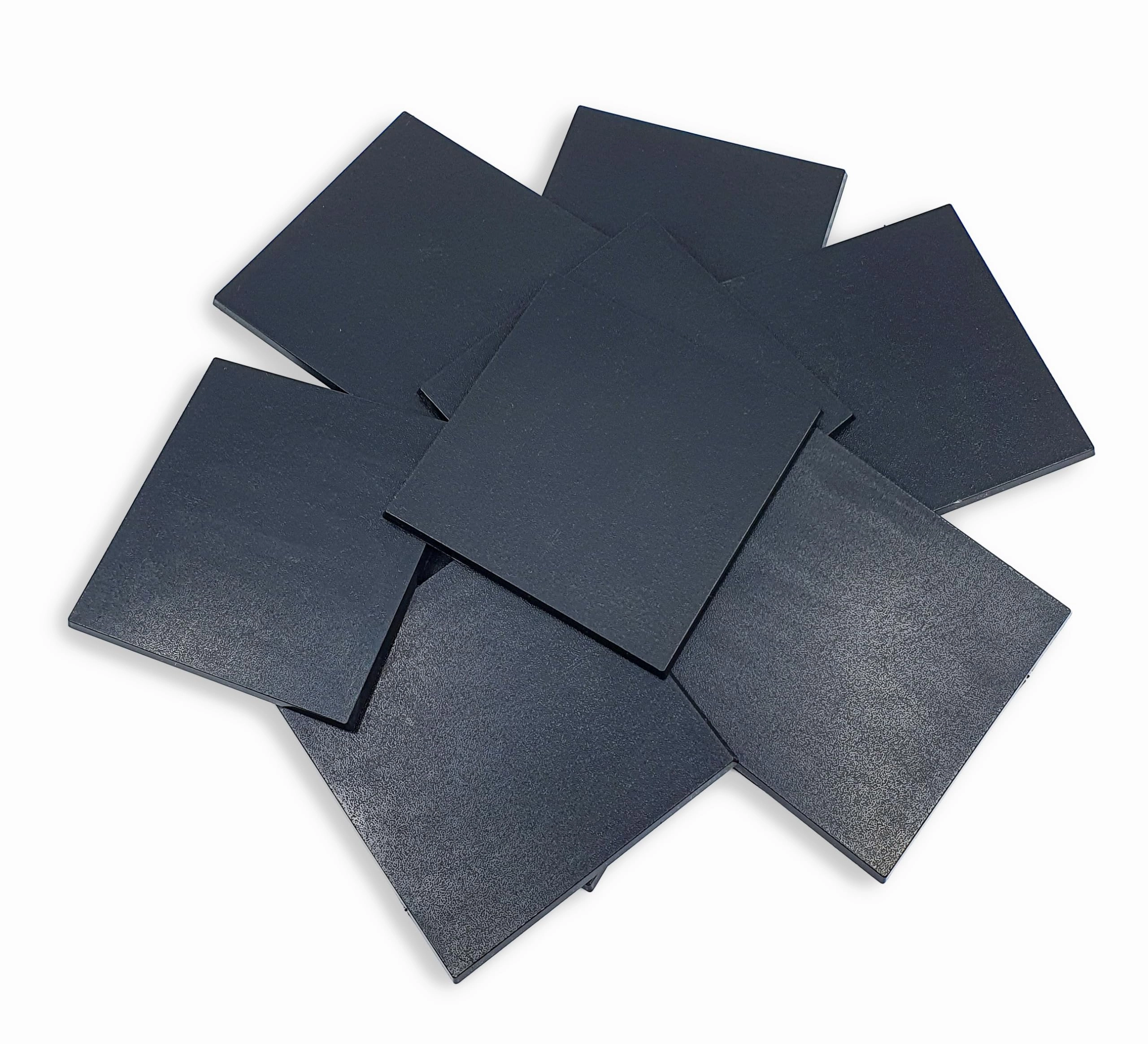 Square plastic bases - 10 pcs