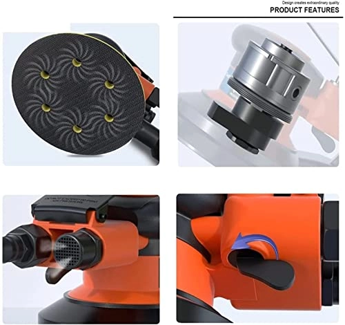 Power Buffer Polisher - 125mm/150mm Pneumatic 12,500RPM
