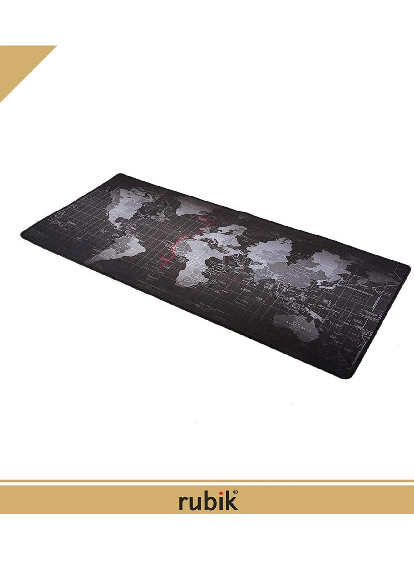World Map XXL Rubber Gaming Mouse Pad - 90x40 cm