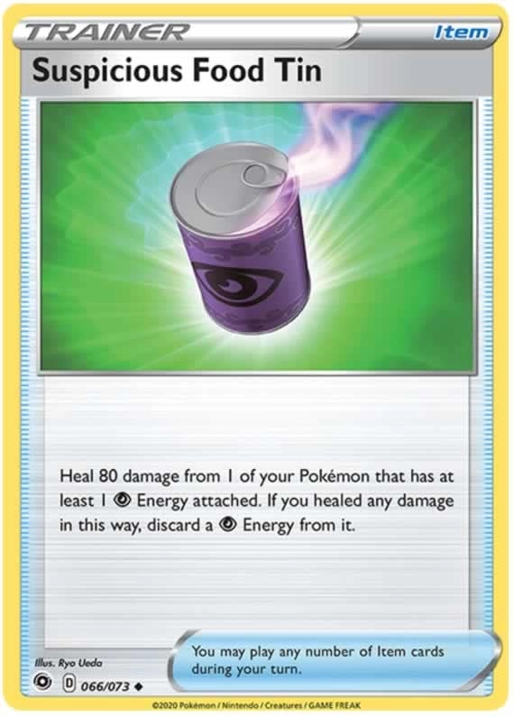 Pokémon Pokemon Suspicious Food Tin 066/073 - English + Toploader