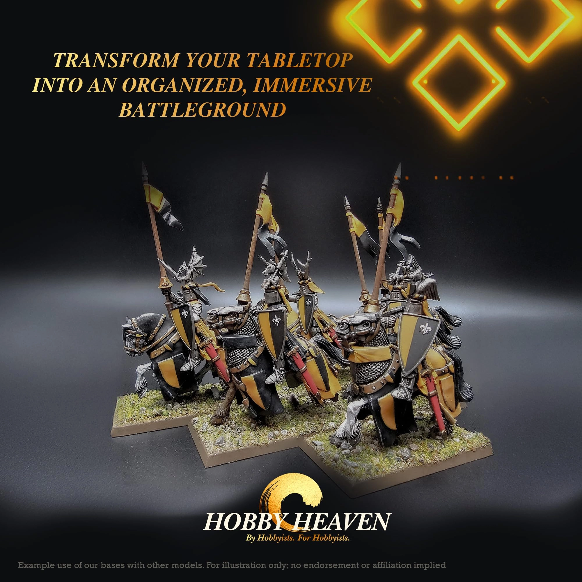 Rectangle Plastic Bases - 25 pcs