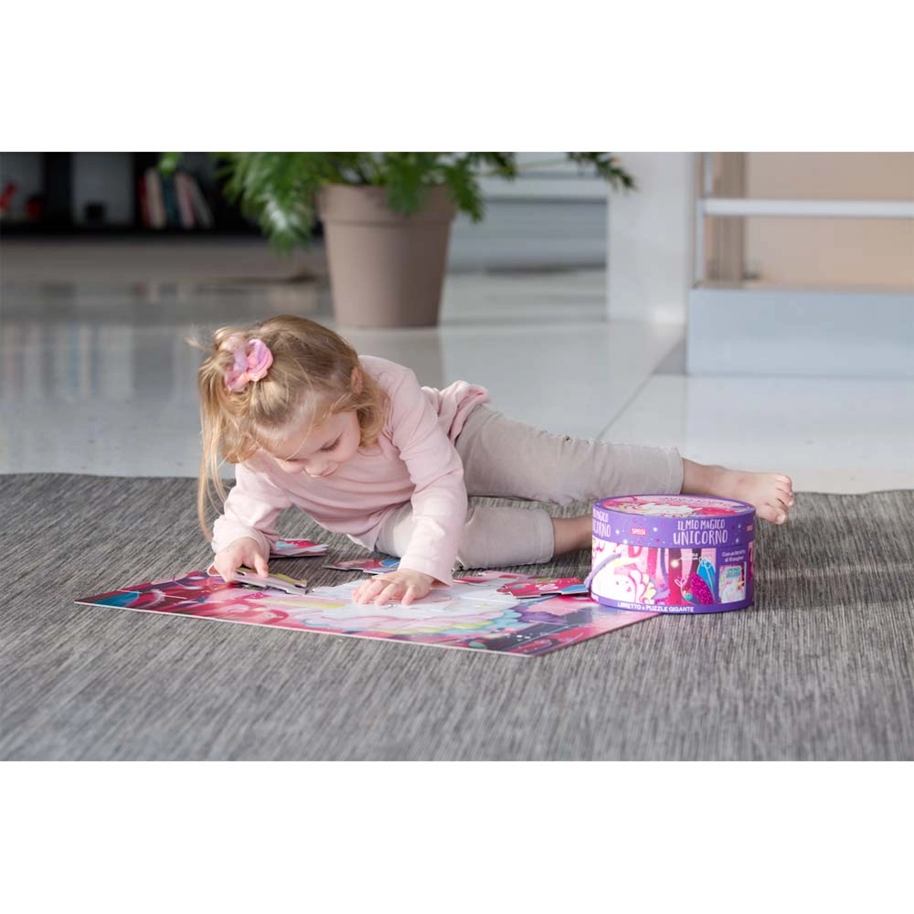The Magic Unicorn Book & Puzzle - Suitable for 3 years & above