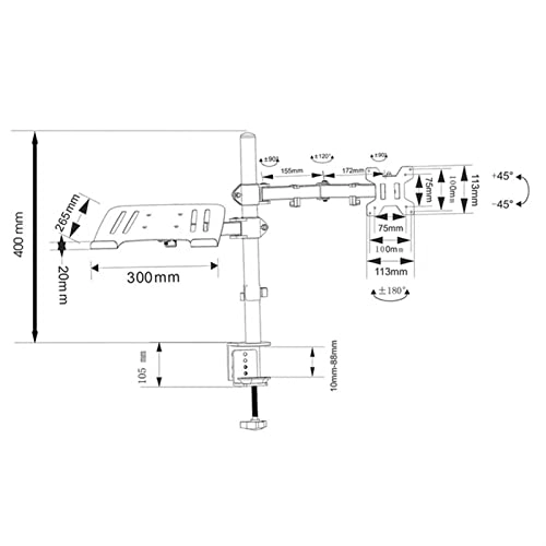 Monitor Stand - 10 "-32" 75 * 75/100 * 10 0MM.