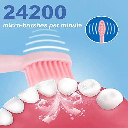 Sonic Toothbrush - 5 Modes 2 Mins Timer 4 Dupont Brush Heads