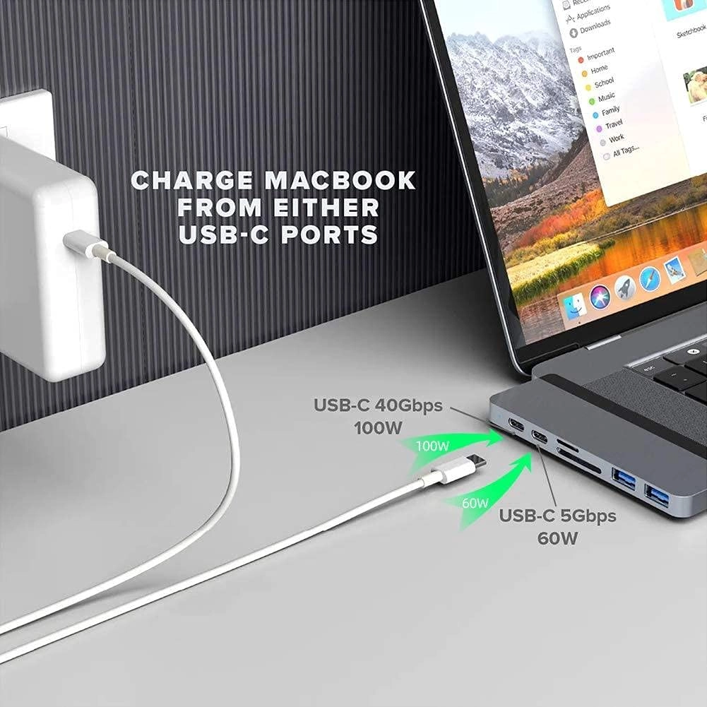 Hyperdrive Dual 4K HDMI 7 Port USB-C Hub