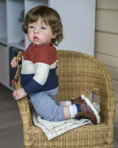 Liam Reborn Baby Doll - 20 inch Vinyl Boy Blonde Hair Ages 3+