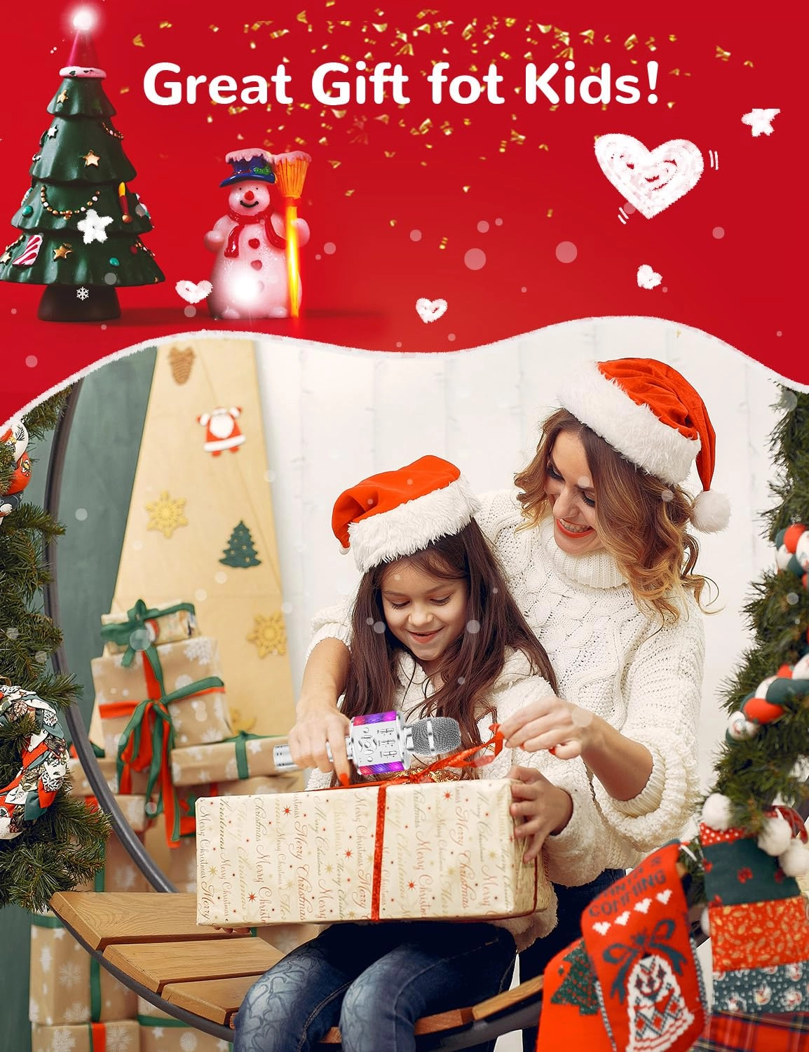 Karaoke Microphone - Handheld Bluetooth