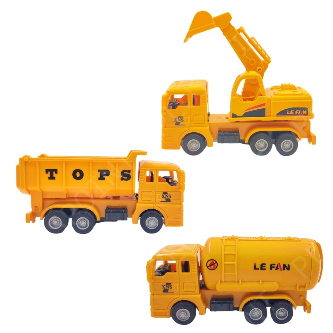 PLUSPOINT Excavator + Dumper + Tanker - 3 pcs