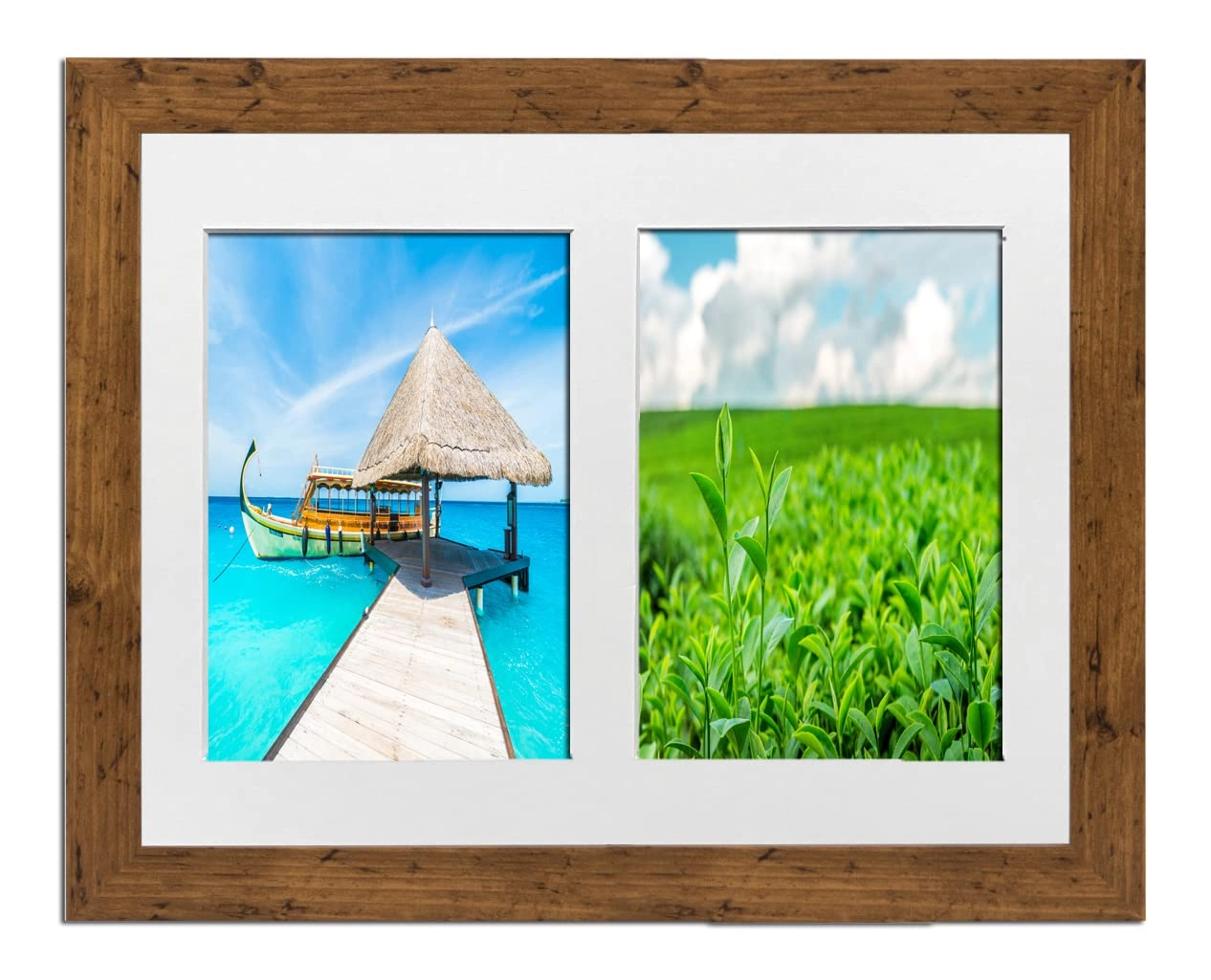 MDF 30mm Walnut Frame - 10" x 8" 2